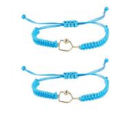 New valley warbler Handmade Pickleball Bracelet, Adjustable Woven Cord, Sports Jewelry Gift, Set of 2, Adjustable, Stone, Created Opal