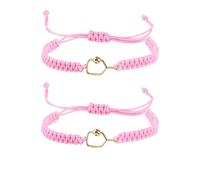 New valley warbler Handmade Pickleball Bracelet, Adjustable Woven Cord, Sports Jewelry Gift, Set of 2, Adjustable, Stone, Created Opal