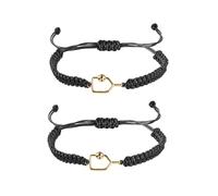 New valley warbler Handmade Pickleball Bracelet, Adjustable Woven Cord, Sports Jewelry Gift, Set of 2, Adjustable, Stone, Created Opal