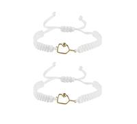 New valley warbler Handmade Pickleball Bracelet, Adjustable Woven Cord, Sports Jewelry Gift, Set of 2, Adjustable, Stone, Created Opal