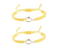 New valley warbler Handmade Pickleball Bracelet, Adjustable Woven Cord, Sports Jewelry Gift, Set of 2, Adjustable, Stone, Created Opal