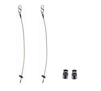 New valley warbler Pickleball Ball Stringer Cable Chord, Accessories for Pickleball Storage, 5 Official Balls fit on one Cable, Set of 2 (Green)