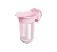 New Vegetable Sanitary Hanging Bird Supplier Water Lake Keeps Grass Crisp 2 Years Flower Shape Decorative ABS PC Bird Supplier Bottle