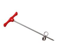 New Vegetables Fruit Spiral Twist Knife Stainless Steel Manual Spiral Carving Cutter Kitchen Tray Decoration Vegetable Knife Spiral Carving Tool Red Professional process