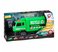 New Vehicles Toy Set - Assorted Police Car, Rally Racer, Tow Truck, Garbage, Fire Engine & Helicopter - Lights & Sounds, Includes Batteries 3+ Kids A-13 (Power Garbage Truck)