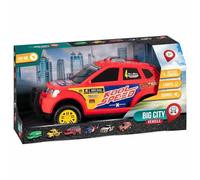 New Vehicles Toy Set - Assorted Police Car, Rally Racer, Tow Truck, Garbage, Fire Engine & Helicopter - Lights & Sounds, Includes Batteries 3+ Kids A-13 (Rally Racer)
