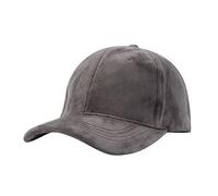 New Velvet Baseball Cap for Women Men Crushed Plain Dad Hat Sports Cap Hip Hop Hats Unstructured 1 Hat Unisex Cap Grey