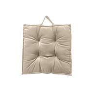 New Velvet Booster Cushions Super Soft Comfortable Polyester Filling Cushions Thick Seat Pads Adults Chair Armchair Garden Firm 45 cm Square Seat Pads with Supportive 10 cm Thickness (Brown)