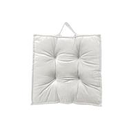 New Velvet Booster Cushions Super Soft Comfortable Polyester Filling Cushions Thick Seat Pads Adults Chair Armchair Garden Firm 45 cm Square Seat Pads with Supportive 10 cm Thickness (Cream)