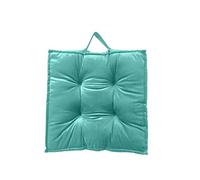 New Velvet Booster Cushions Super Soft Comfortable Polyester Filling Cushions Thick Seat Pads Adults Chair Armchair Garden Firm 45 cm Square Seat Pads with Supportive 10 cm Thickness (Teal)