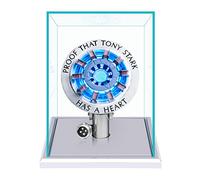 New Version 1:1 Iron Man Arc Reactor MK2, with LED Light,Touch Sensitive, No Remote Control Required,Totally Easy Assembly,USB Charge (with Display Case)