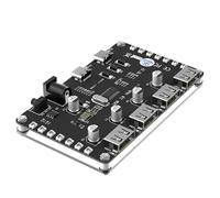 New Version 4 Port USB 2.0 Hub with 3528 Colorful LED and Auxiliary Power for PC, Laptop, Keyboard, Mouse, HDDs, Compatible with Windows, Mac OS X, Linux