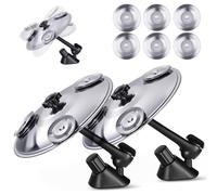 NEW VERSION Car Cymbal Drum Air Vent, Mini Cymbal Car Symbol for Cars Easy Install on Dashboards & Vents, Premium Stainless Crash Cymbals Quirky Gift for Road Trips & Music Lovers (2 Pack)