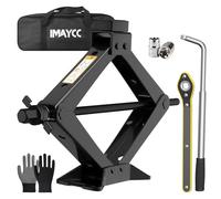 New Version Car Jack Kit Scissor Jack forCar 3 Ton 6614 lbs Spare Tire Changing Kit,Portable Tire Jack Repair Kit with Lug Wrench,3000KG Car Lifting Jackfor Auto/SUV/MPV