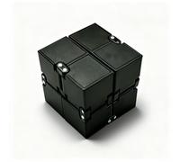 New Version Fidget Finger Toy Stress and Anxiety Relief,Infinity Cube Fidgeting Toy Cube Suitable for Adults & Kids, Killing Time Fidgeting Toys Infinite Cubes Suitable for Office Staff (Black)