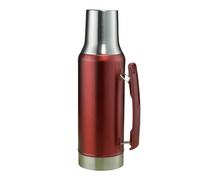 New Version Stainless Steel Vacuum Insulated 1.2L Yerba Mate Tea - Cold for 48 Hours - Iced for 20 Hours -Dishwasher Safe - Travel Mug for Cold or Hot Drinks BPA-Free Thermal Flask (red)