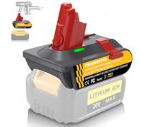 New Version V6 V7 V8 Adapter for DeWalt 20V Lithium Battery Convert to Work with for Dyson V8 V7 V6 Animal Absolute Motorhead Fluffy Vacuum Cleaners, 3-in-1 Vacuum Battery Converter