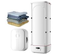 New Vertical Clothes Dryer - Foldable Steamer And Dryer, for Clothes & Fabric - 360° Circulating Steam Drying, One-Touch Care, for Travelling, Camping, Business Trip, Home