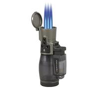 NEW VERTIGO BY LOTUS - CYCLONE II TRIPLE TORCH CIGAR LIGHTER - CHARCOAL