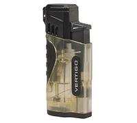 NEW VERTIGO BY LOTUS - STINGER 4 TORCH FLAMES CIGAR/CIGARETTE LIGHTER-CLEAR