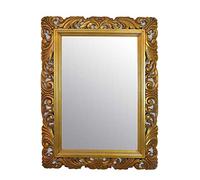 NEW VERY LARGE SHABBY CHIC BEVEL GLASS OVERMANTLE WALL MIRROR 49" x 37" (Gold)