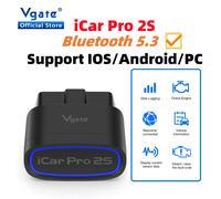 New Vgate iCar Pro 2S ELM327 Bluetooth 5.3 for Android/IOS/PC OBD2 Car Diagnostic Tool elm 327 Upgraded OBD 2 V2.3 Auto Scanner iCar pro 2S