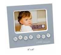 New View Bubble Tile Photo Frame 6X4" - Baby Boy
