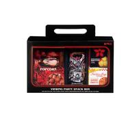 New Viewing Party Snack Box Including Popcorn, Pizza Shaped Gummy Sweets, Biscuits and 'Mindflayer Mix' Soft Drink, Indulge in An Assortment of Snacks, Perfect Hamper for Fans of the Hit Show.