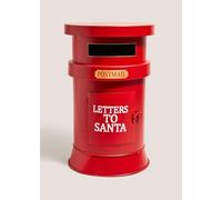 New Vintage-Style Red Santa Postbox Metal Decoration - Festive Letters Box Christmas Ornament, Sturdy Metal Holiday Décor Mantels, Tables, and Home Display-T76