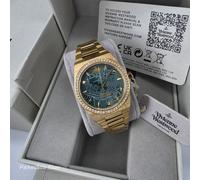 NEW Vivienne Westwood Charterhouse VV244GDGR Gold Watch W/ Box, Manual & Tags