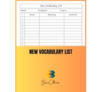 New Vocabulary List: Track Words, Meanings & Sentences to Boost Language Skills