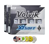 New Volvik XT Soft Extreme Soft Feel and Power Distance, 3-Piece Construction Urethane Cover Golf Ball. 2 Dozen (White) with 5 Ball Marker and 1 Magnet Hat Clip