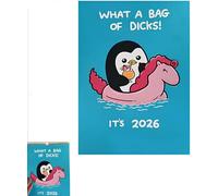 New Wall Calendar 2026: Offensively Cute & Unapologetically Fun! 12-Month Funny Animals Calendar, 8.27" x 11.69" Spiral-Bound Wall-Mountable