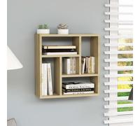 vidaXL Wall Shelf Sonoma Oak Engineered Wood Floating Storage Display Unit