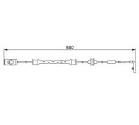 BOSCH 1 987 474 972 Brake pad wear sensor