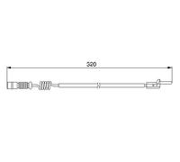 BOSCH 1 987 474 964 Brake pad wear sensor