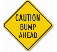 New Warning Plaque Wall Decor Caution Bump Ahead Street Caution Metal Tin Signs Yard Sign Office Sign Outdoor & Indoor Safety Sign 8 X 12 Inch