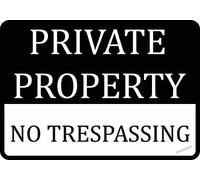 New Warning Plaque Wall Decor Private Property No Trespassing Long Lasting Weather Fade Resistant Easy Mounting Metal Tin Signs Yard Sign Office Sign Outdoor & Indoor Safety Sign 8x6 Inch