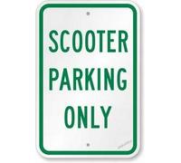 New Warning Plaque Wall Decor Scooter Parking Only Safety Road Street Metal Tin Signs Yard Sign Office Sign Outdoor & Indoor Safety Sign 8x12 Inch