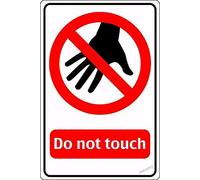 New warning plaque wall decor vintage classic do not touchhome bedroomlsated withes metal tin signs yard sign office sign outdoor & indoor safety sign 8×12 INCH