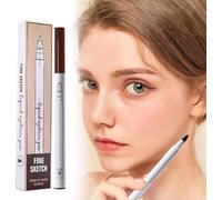New Waterproof Brow Pencil With Micro-Fork Tip, 3D Magic Eyebrow UpgradePencil 4-Head Split Waterproof Long-Lasting, For Natural-Looking Hair-Like Defined Brows (B)