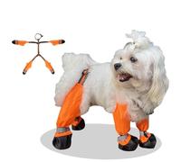New Waterproof Dog Boots, Anti-Slip Adjustable Dog Pet Paw Protectors, Foot Reflective Design Dog Boots with Suspender, Dirty-Proof Dog Shoes for Small Medium Dogs Outdoor Walking Running Hiking (XXL)