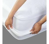 New Waterproof Terry Towelling Mattress Protectors Hypo-Allergenic Breathable Non Noisy Super Soft Cosy Fitted Style Mattress Protectors (Single (90 x 190 cm))