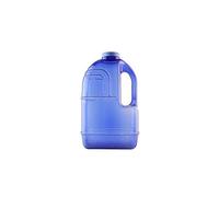 New Wave Enviro 1 Gallon Square BPA Free Bottle with Screw Top Lid and Integrated Handle, Space Saving Design, Ideal for Gym and Outdoor Life, Blue