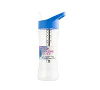 New Wave Enviro Alkaline Water Bottle with Stainless Steel Wand, 22oz. Capacity, BPA Free Bottle, Blue