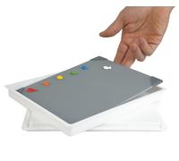 New Wave POSH Glass Paint Palette & Masterson Sta-Wet Handy Palette 6.75 x 8.4 Inches Set - Tempered Glass Palette for Painting & Airtight Sta-Wet Palette to Keep Paint Fresh - Made in USA (Grey)