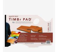 New Wave : Timbr Pad : Disposable Paper Palette : Ergonomic Hand Held Model : 11x16in