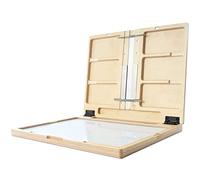 New Wave U.Go Plein Air Anywhere Pochade Box, Ultra Lightweight Baltic Birch wood with Stainless Steel and Aluminum construction, Large measures 11 x 14.5 x 1.25 inches (00701)