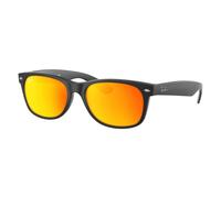 Ray-Ban Sunglasses New Wayfarer 2132 622 Black Rubber Green Small 52mm