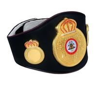 New WBC World Boxing Championship Belt Replica - Adult Size Green Leather Belt with 3D Design and Gold-Plated Plates & Buckle - Ideal for Gifts and Fan Displays (WBA Belt)